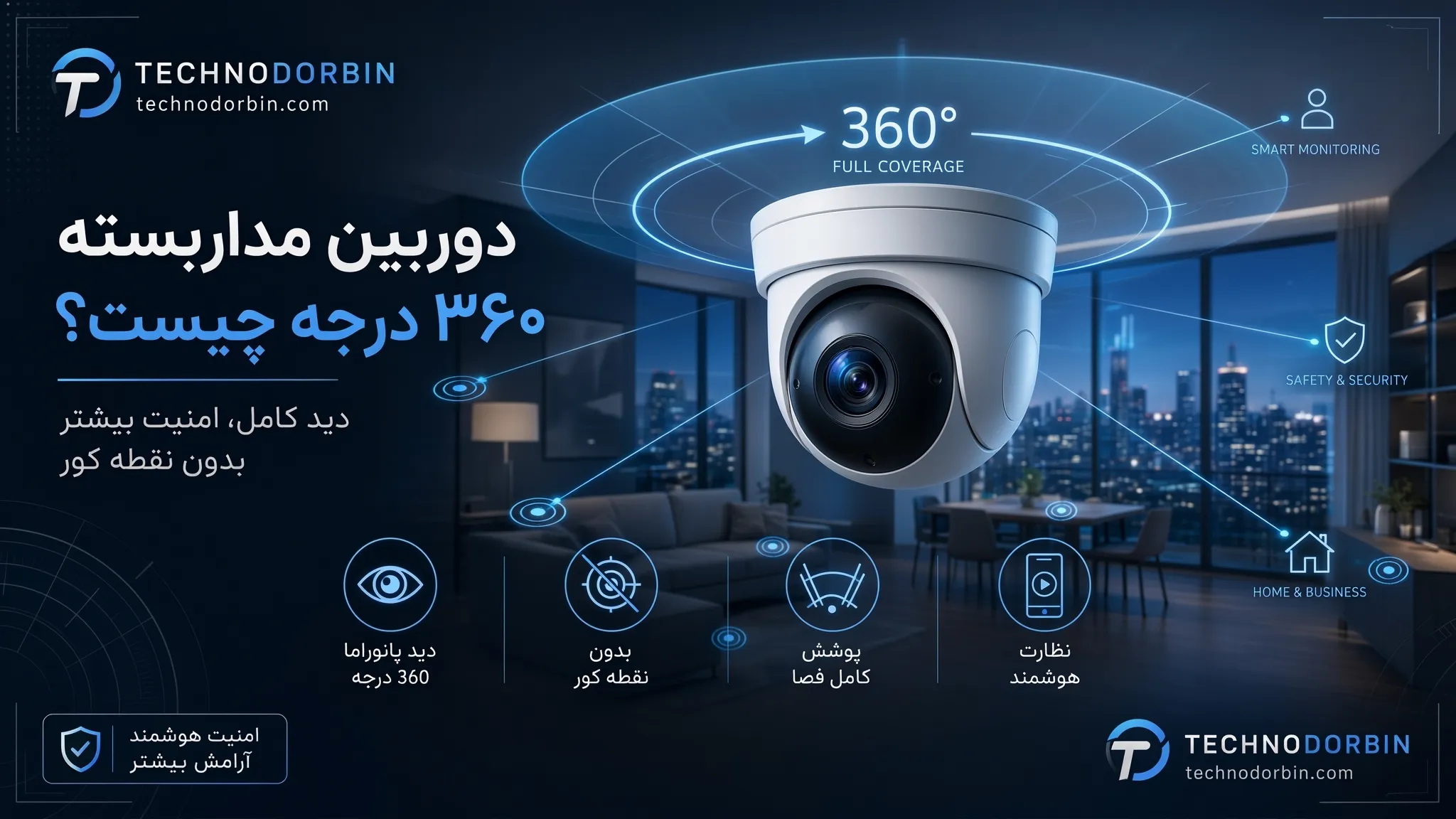 دوربین ۳۶۰ درجه چگونه کار میکند؟