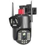 مینی اسپید دام سیمکارتی 8MP 4K دو لنزه بیسیم مدل C10-564 آژیردار