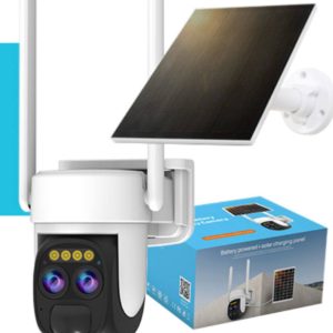 دوربین اسپیددام سولار سیمکارتی 2 لنزه 10 برابر زوم