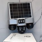 دوربین اسپیددام خورشیدی چرخشی سه لنز سیم کارت خور
