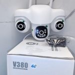 دوربین اسپیددام چرخشی سه لنز سیم کارت خور