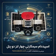 اسپیددام سیمکارتی چهار لنز دو پنل