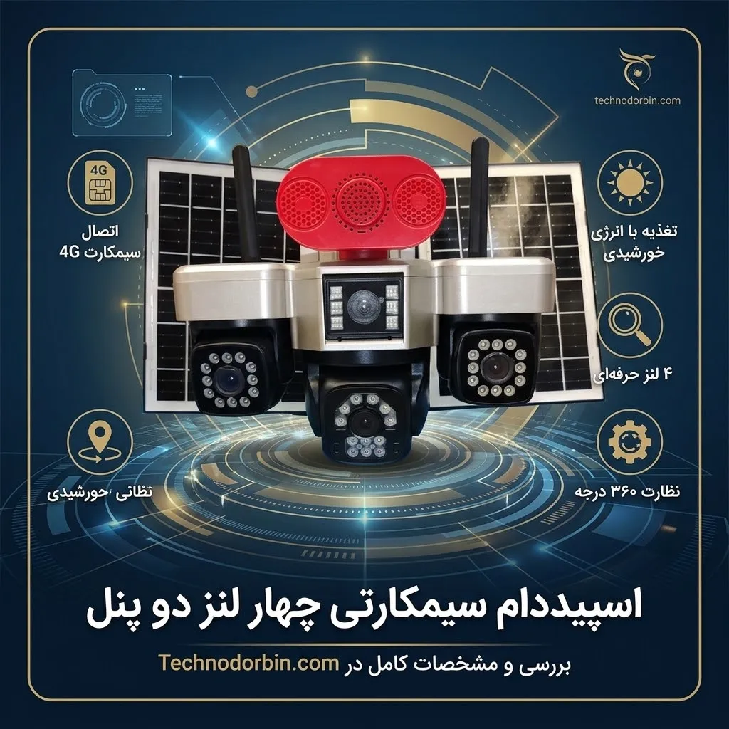 اسپیددام سیمکارتی چهار لنز دو پنل اسپیددام سیمکارتی چهار لنز دو پنل